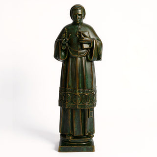 Saint John Neumann Statue - 48-inch — Green Bronze finish