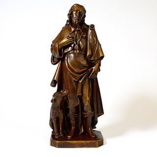 Saint Roch Statue - 48-inch — Bronze finish