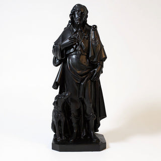 Saint Roch Statue - 48-inch — Dusted Black finish