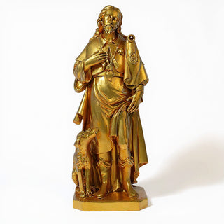 Saint Roch Statue - 48-inch — Deep Gold finish