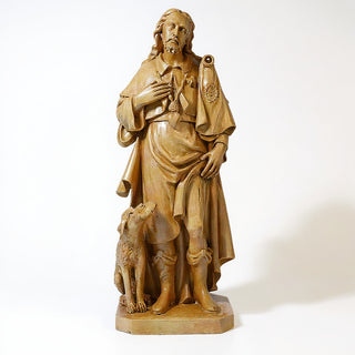 Saint Roch Statue - 48-inch — Dusted Sand finish