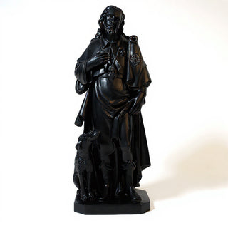 Saint Roch Statue - 48-inch — Flat Black finish