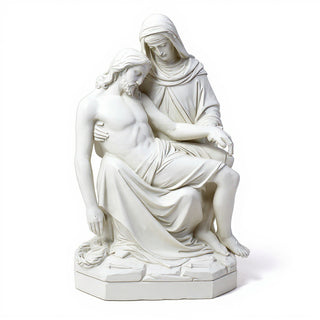 Pieta Statue - 53-inch — Flat White finish