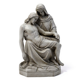 Pieta Statue - 53-inch — Limestone finish