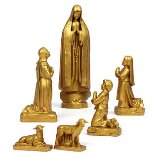 Our Lady of Fatima Statue - 60-inch — Antique Gold finish