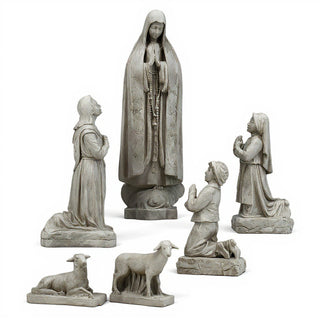 Our Lady of Fatima Statue - 60-inch — Antique Stone finish