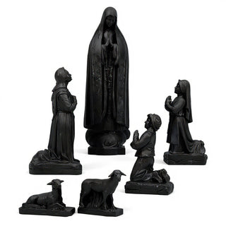 Our Lady of Fatima Statue - 60-inch — Dusted Black finish