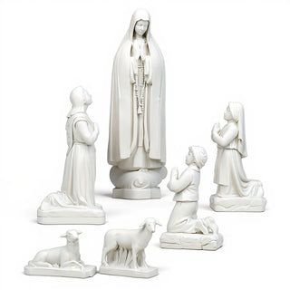 Our Lady of Fatima Statue - 60-inch — Flat White finish