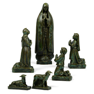 Our Lady of Fatima Statue - 60-inch — Green Bronze finish