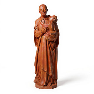 Saint Vincent de Paul with a Child Statue - 48-inch — Metro finish