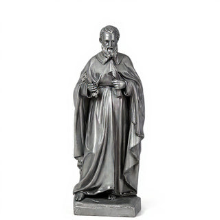 Saint Peter the Apostle Statue - 60-inch — Antique Silver finish