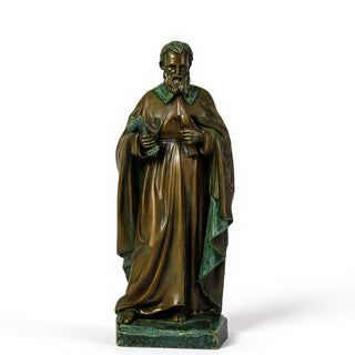 Saint Peter the Apostle Statue - 60-inch — Green Bronze finish