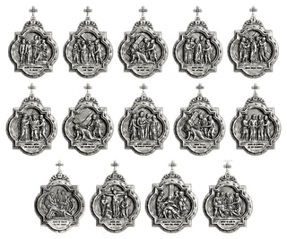 Fourteen Stations of the Cross - Complete Set of Chapel Wall Plaques