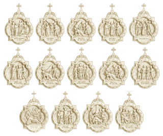 Fourteen Stations of the Cross - Complete Set of Chapel Wall Plaques