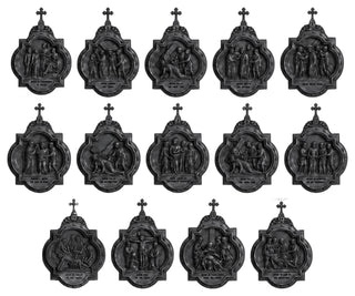 Fourteen Stations of the Cross - Complete Set of Chapel Wall Plaques