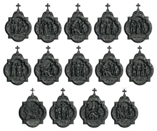 Fourteen Stations of the Cross - Complete Set of Chapel Wall Plaques