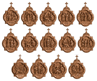 Fourteen Stations of the Cross - Complete Set of Chapel Wall Plaques