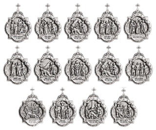 Fourteen Stations of the Cross - Complete Set of Chapel Wall Plaques