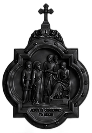 Chapel Wall Plaque Station #1 Statue - 19-inch