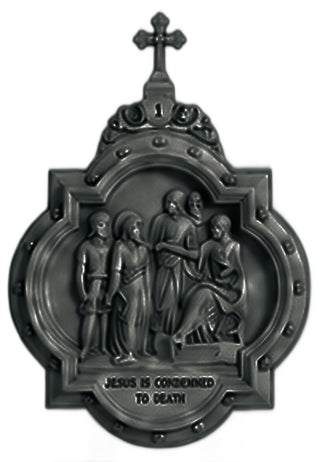 Chapel Wall Plaque Station #1 Statue - 19-inch