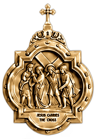 Chapel Wall Plaque Station #2 Statue - 19-inch