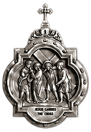 Chapel Wall Plaque Station #2 Statue - 19-inch