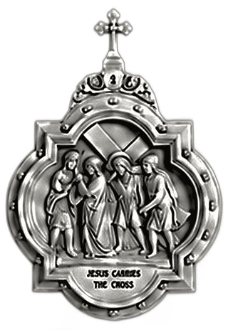 Chapel Wall Plaque Station #2 Statue - 19-inch