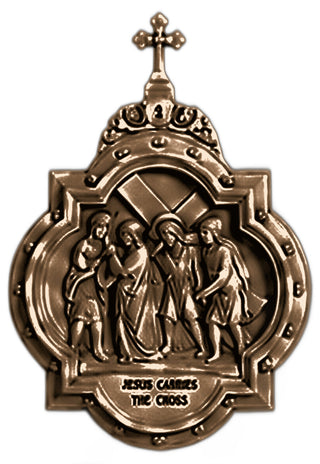 Chapel Wall Plaque Station #2 Statue - 19-inch