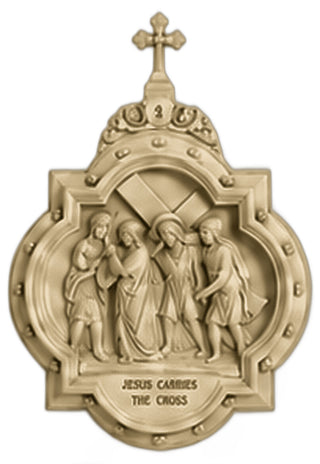 Chapel Wall Plaque Station #2 Statue - 19-inch
