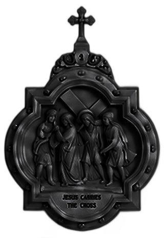 Chapel Wall Plaque Station #2 Statue - 19-inch