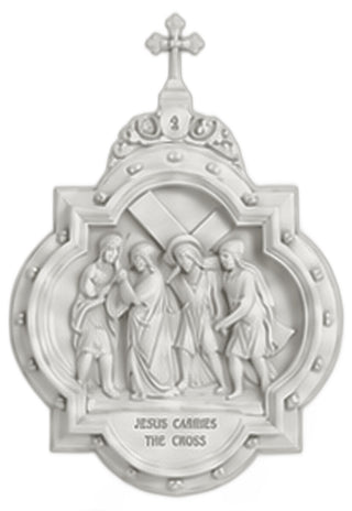 Chapel Wall Plaque Station #2 Statue - 19-inch