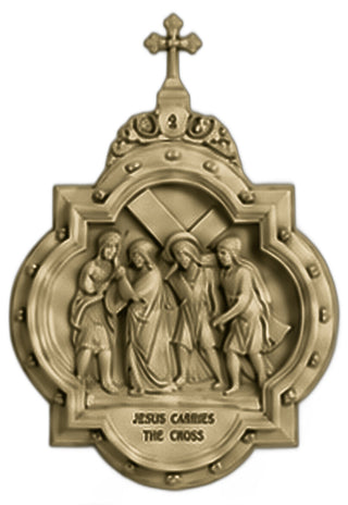 Chapel Wall Plaque Station #2 Statue - 19-inch