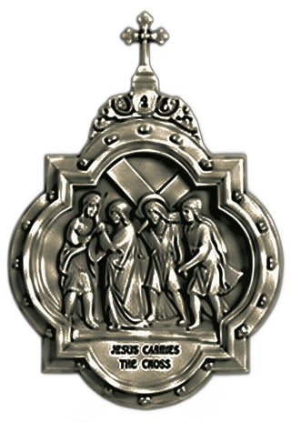 Chapel Wall Plaque Station #2 Statue - 19-inch