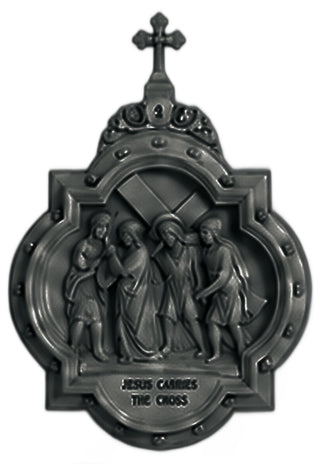 Chapel Wall Plaque Station #2 Statue - 19-inch
