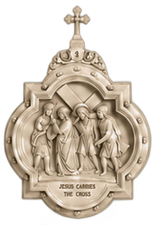 Chapel Wall Plaque Station #2 Statue - 19-inch