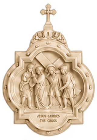 Chapel Wall Plaque Station #2 Statue - 19-inch