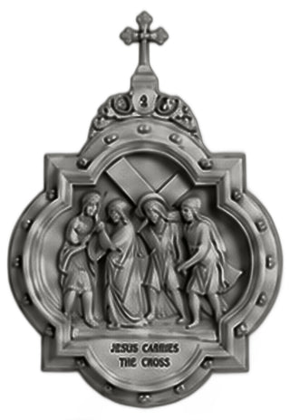 Chapel Wall Plaque Station #2 Statue - 19-inch