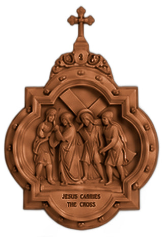 Chapel Wall Plaque Station #2 Statue - 19-inch