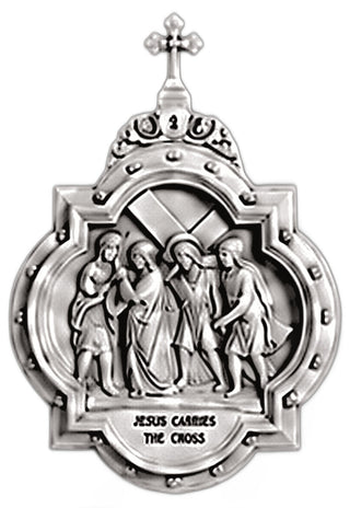 Chapel Wall Plaque Station #2 Statue - 19-inch