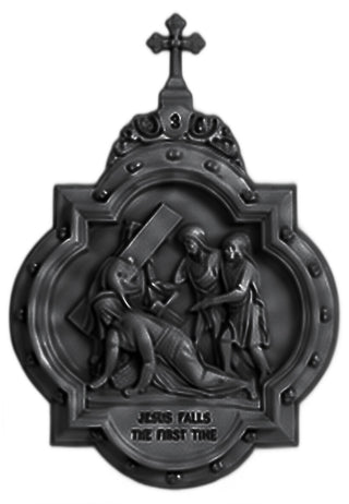 Chapel Wall Plaque Station #3 Statue - 19-inch