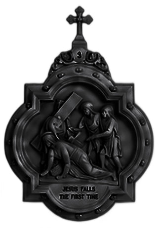 Chapel Wall Plaque Station #3 Statue - 19-inch