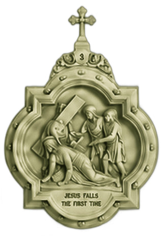 Chapel Wall Plaque Station #3 Statue - 19-inch