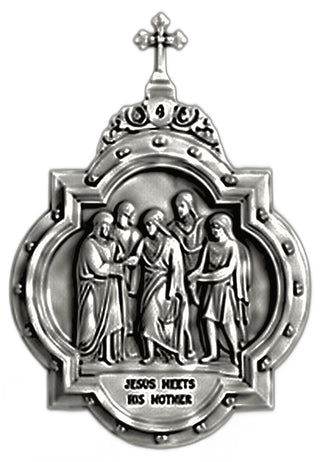 Chapel Wall Plaque Station #4 Statue - 19-inch