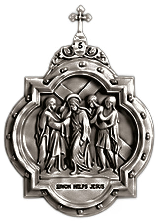 Chapel Wall Plaque Station #5 Statue - 19-inch