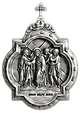 Chapel Wall Plaque Station #5 Statue - 19-inch