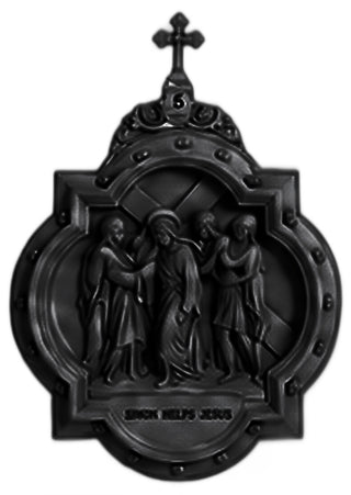 Chapel Wall Plaque Station #5 Statue - 19-inch