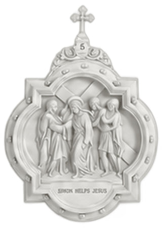 Chapel Wall Plaque Station #5 Statue - 19-inch