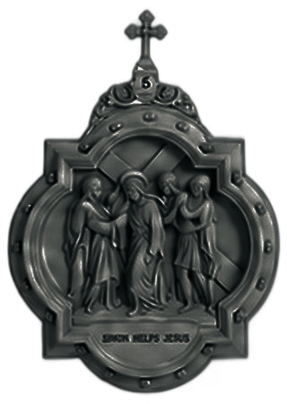 Chapel Wall Plaque Station #5 Statue - 19-inch