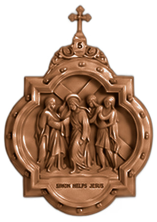 Chapel Wall Plaque Station #5 Statue - 19-inch