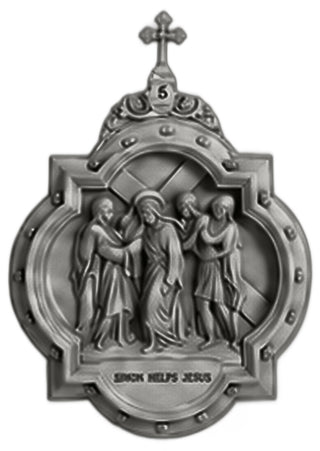 Chapel Wall Plaque Station #5 Statue - 19-inch